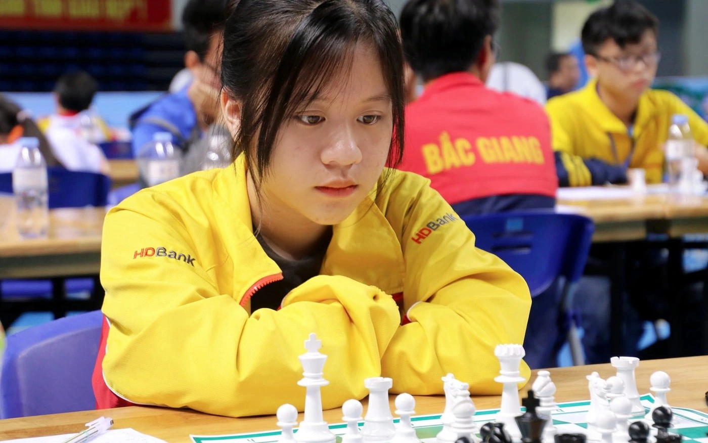 Kiện tướng quốc tế Thiên Ngân sẽ tham gia thi đấu giao hữu cùng các kỳ thủ nhí tham dự Giải 2025
