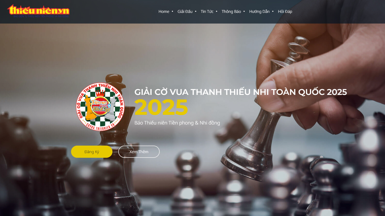 Hướng dẫn đăng ký tham gia Giải Cờ vua Thanh thiếu niên 2025