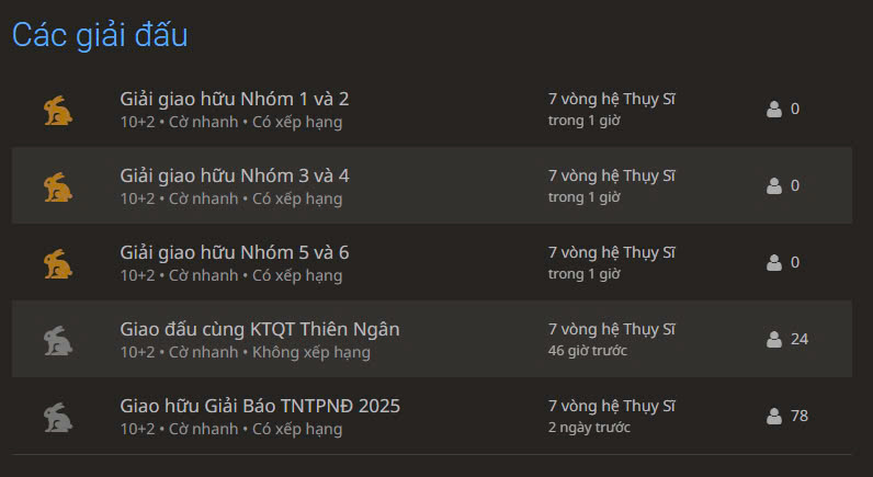 Tổ chức thi đấu giao hữu lần 2